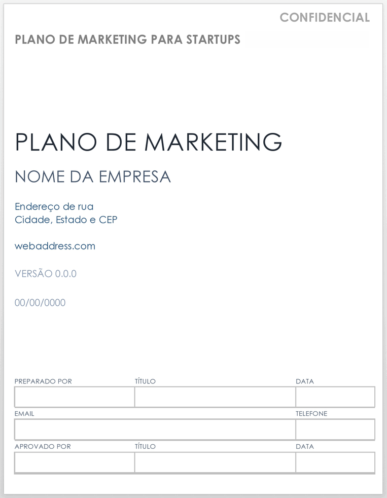 Plano de Marketing para startups